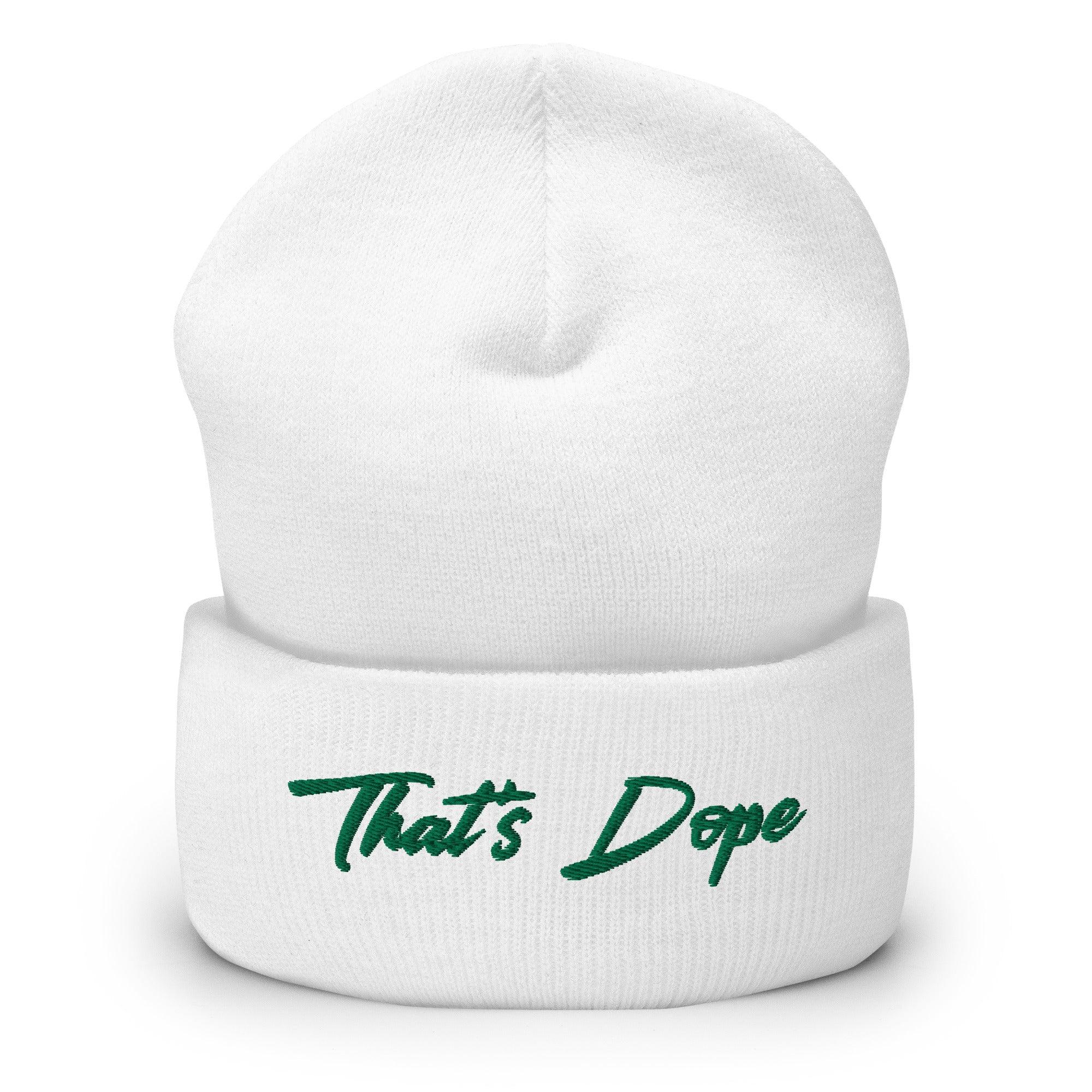 Dope Cuffed Beanie White