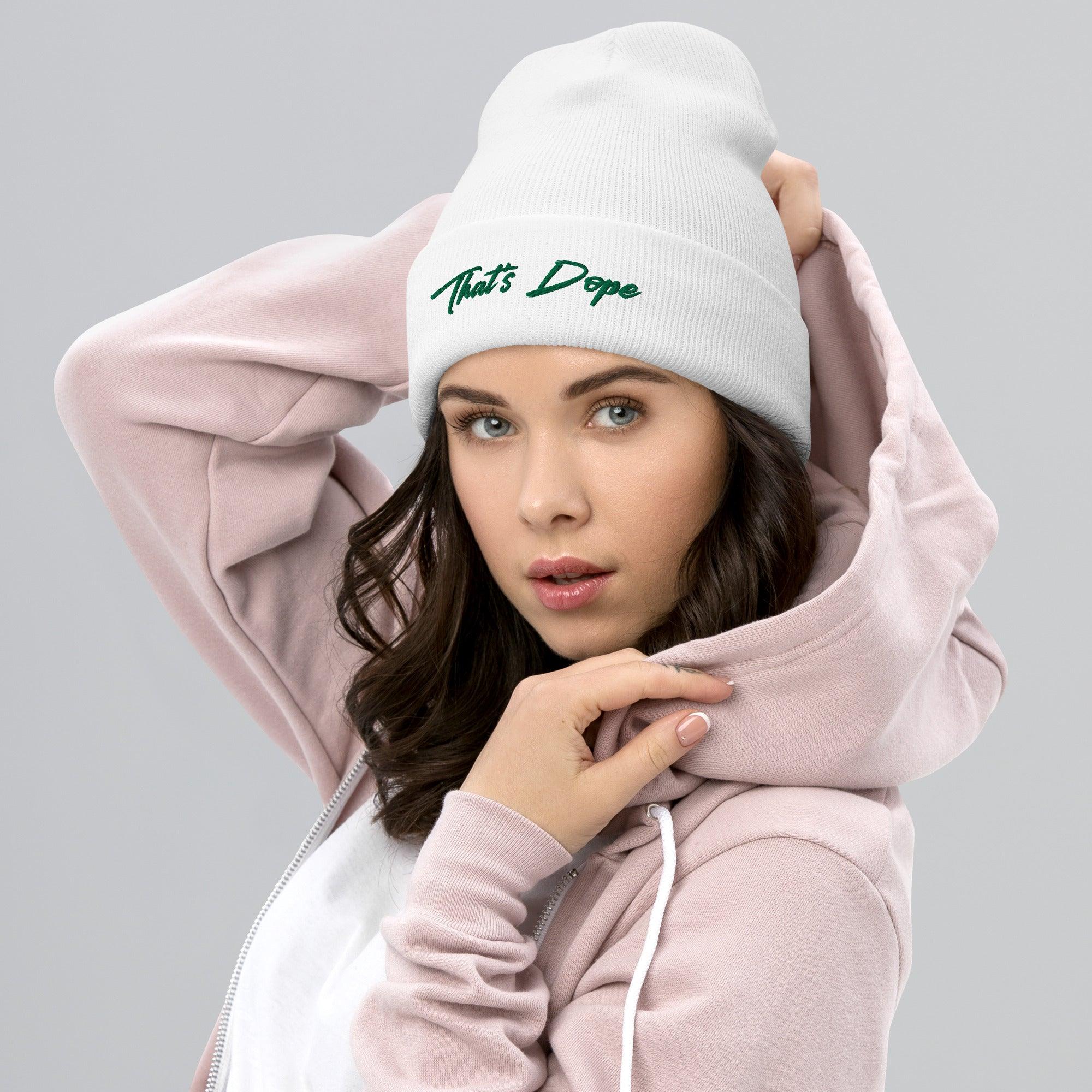 Dope Cuffed Beanie White