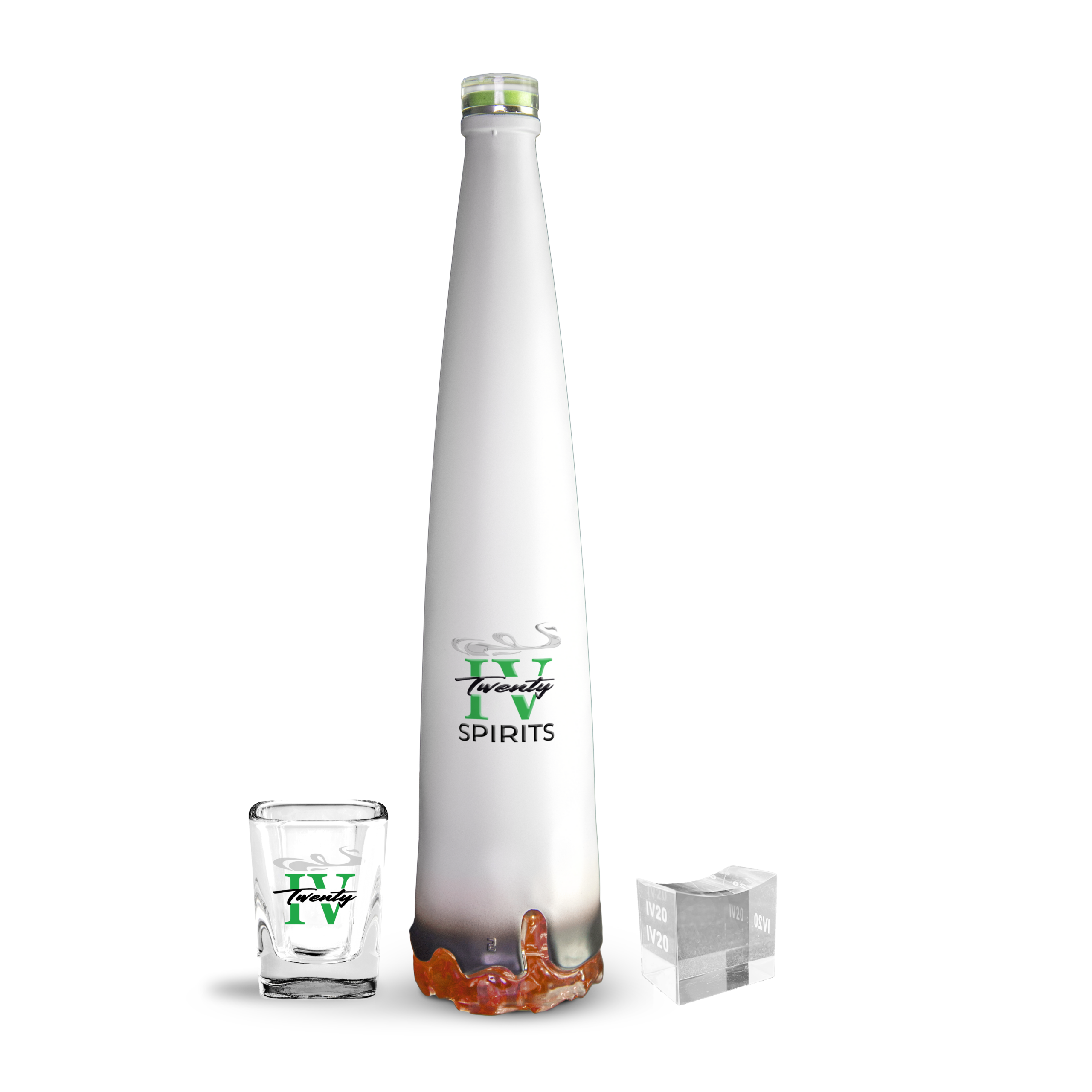 IV20 Terpene Vodka bundle with Shotglass and a free Groove accessory